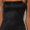 Freizeitkleider 2021 2-lagiges Strass-Nieten-Fischnetz-Nähte Slim-Fit-Kleid Damenbekleidung