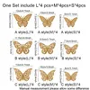 3D Hollow Butterfly Naklejki Ścienne Dekoracja Butterflies Naklejki DIY Home Wymienny Mural Dekoracja Party Wedding Room Okno JJB14388