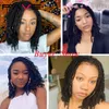 Dreadlock Faux Nu Locs Synthetic Box Braids Afro Curly Hair Wigs For Black Women Black Light Brown Daily Lifefactory direct