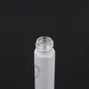 20 stks / partij 10 ml lege rol op flessen etherische oliën pot 1 / 3oz frosted glas parfumcontainers navulbare cosmetische verpakking