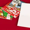 Cartes de voeux Technologie de gaufrage créative de Noël Carton durable en forme de coeur pour écrire des souhaits de vacances