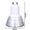 2021 E27 E14 GU10 GU5.3 MR16 LED RGB Spotlight Bollen 3W afstandsbediening Home Decoratie Kleur Veranderende lichtlampen