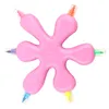 Highlighters Creative Candy Color Drops Water Shape Fluorescerande Highlighter Penmarkör för Färg Draw School Supplies Stationery