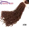 36 pollici disordinato Boho Nu Soft Locs ricci uncinetto intrecciatura estensioni dei capelli sintetici dea naturale finto loc Afro Dread trecce per Bla6322257