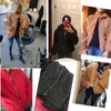여성 양 양모 가짜 모피 코트 가을 겨울 따뜻한 부드러운 지퍼 자켓 오버 코트 캐주얼 겉옷