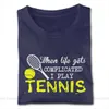 Noir I Love Play Tennis T-shirts pour hommes sur mesure à manches courtes en coton doux O-cou 210629