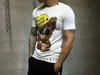 PLEIN BEAR T SHIRT PP رجالي مصمم بلايز ماركة ملابس رجالية حجر الراين تي شيرت جرافيك مطبوع عليه جمجمة حجر بلينغ كلاسيكي عالي الجودة هيب هوب رداء علوي غير رسمي تيز 121