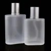 2021 NIEUW 30 50 ml Frosted Clear Glass Spray Parfum Fles Glas Flat Square Verstuiver Spray Hervulbare Flessen Leeg