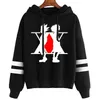 Caçador x caçador japonês desenhos animados anime gis impressão homens hoodie anime hoody streetwear tops h1227
