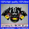 Fairings för Suzuki Srad GSXR 750 600 CC GSX-R750 600cc 750cc 96-00 Kroppsarbeten 16No.26 Gul röd GSX-R600 GSXR600 96 97 98 99 00 GSXR750 1996 1997 1998 1999 2000 Bodys Kit