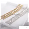 Tennis, colliers gradués pendentifs bijoux court tour de cou griffe chaîne motif Fl diamant collier livraison directe 2021 Ogreg