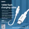 REMAX HOCO câbles USB C vers type-c 100W 5A PD chargeur rapide prise en charge rapide pour Samsung Xiaomi 1M 2M