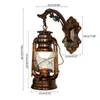 Wall Lamp Vintage LED Barn Lantern Retro Kerosene Light European Antique Style For Bar Coffee Shop Sconce Pendant Lights