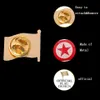 30pcs Corea del Nord badge badge badge artigianato con stella bianca 075Quot083Quot Nation Collectible Bellish Pins3041398