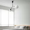 Designer's Minimalist Line Chandelier Modern Living Room Dining Home Decor Hanging Light Bar Creative Industrial Lighting Pendant Lamps