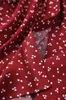 松川フレンチレトロVネックの女性のドレス夏のファッションスリムウエストロングローブ夏半袖マキシドレス210513