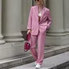 Women's Suits & Blazers Woman Sweet Loose Candy Blazer 2021 Spring Casual Female Basic Long Sleeve Jackets Ladie Fashion Solid Oversized Out