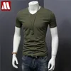 Mydbsh män märke kläder sommar solid t-shirt manlig casual tshirt mode mens kortärmad plus storlek 5xl full 210716