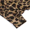 Blusas de mujer Camisas Primavera Top Señora Sexy Patrón Fresco Cuello en V Leopardo Manga larga Camisa suelta Blusa Tops