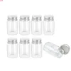 40 ml Mini bouteilles en verre transparent avec bouchon à vis argenté couvercle en aluminium 40cc pots mignons flacons bricolage artisanat 24 pièces haute quantité