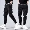 Zomer dunne harem broek polyester tactische joggers voor jongens jogging cargo broek mannen harajuku met zak 2021 mannen kleding x0723