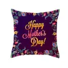 Coussin/oreiller décoratif Fuwatacchi or lettre Rose Rose couverture fête des mères cadeau coussin pour canapé chaise décor heureux taie d'oreiller