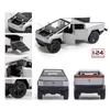 Pickup Alloy Car Model Return Force Acousto-optic Off-road Diecast Vehicle Truck Trailer Steering Box Kid Toys Christmas Gift