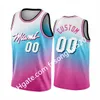 Trikotdruck Herren Damen Kinder Jeder Spieler Dwyane Wade Jimmy Butler Bam Adebayo Kelly Olynyk Blue Pick City Basketball-Trikots Uniform