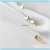 Prevent Allergy 925 Sterling Sier Charm Women Trendy Jewelry Mini Small Love Heart Stud Earrings Girls Party Gifts Drop Delivery 2021 Cieaq