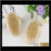 Brosses, éponges Épurateurs Accessoires de salle de bain Maison Jardin Drop Delivery 2021 Brosses de nettoyage en bois Poils naturels Corps Masr Bath Show