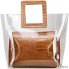 Sommer Klar Transparent PVC Schulter Taschen Frauen Candy Farbe Gelee Geldbörse Designer Handtaschen Sac EIN Haupt Femme Handtasche