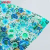 Zomer Vrouwen Groene Floral Print Ruches Vierkante Hals Korte Mouw Dames Mini Jurk Vestidos 5Z124 210416