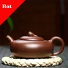 Yixing Fioletowy Clay Czajniczek Chiński Handmade Kung Fu Zisha Tet Set TeaWare 260ml Bezpłatne 210621