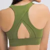 Women Sports Bra Sexy Mesh Breathable Yoga Top L-147 Push Up Female Gym Fitness Sportwear Female Seamless Underwear Running Vest Cloth