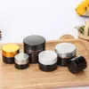 5g 10g 15g 20g 30g 50g Amber Glass Cream Jar Cosmetic Bottle Empty Sample Container Pot