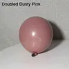 Podwojone Dusty Pink Balloon Garland Wedding Decoration Dwuosobowy Blush Nude Ballon Arch Baby Shower DIY Urodziny Decor 211216