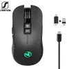 SENDA 2.4G USB-C Draadloze oplaadbare gamen 3600DPI 7 Button Type-C Mute Muizen MacBook Laptop PC Game Mouse