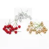 100pcs artificiel rouge holly berry berry nouvel an décor de Noël décorations de Noël pour la maison Navidad Décorations de Noël Kerst