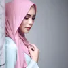 Bra sömnadstyge vanlig högkvalitativ premium tunga chiffon hijab scarf malaysiska kvinnors halsdukar hijabs långa sjal sjalar