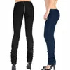 Damenjeans Damen XXXL Plus Size Boyfriend Schwarz Mujer Niedrige Taille Reißverschluss Offener Schritt Denim Jean Femme Sexy Leggins Hosen Damen