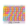 Caderno mesa calendário fidget brinquedo adulto crianças anti stress relevo brinquedos antistress box school fontes presente