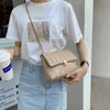 الحد الأدنى المرأة المهمة الفاخرة سلسلة معدنية حقيبة crossbody حقيبة بو الجلود حقائب الكتف للنساء جودة عالية bolsa ladys handbagwdal