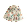 Zomer Casual 3 4 5 6 7 8 9 10 12 jaar Tiener Kinderkleding Bloem Floral Print Baby Kids Meisjes Hoge Taille Shorts 210701