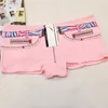 Katoen Vrouwen Boxers Shorts Denim Gedrukt BoyShort Slipjes Dames Meisjes Knickers Ondergoed Voor Vrouw 6 Stks / Set 210730