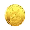 100st Gold Dogecoins Gifts Doge Dogs Collection Promotional Commemorative Coin 2021 Potentiella favoriter Silvermynt gåva med Dh4743508