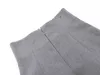 [Eam] Hög midja Grå Ruffles Casual Solid Färg A-Line Half-Body Skirt Kvinnor Mode Vår Sommar 1DD7458 210512