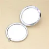 10 couleurs Crystal Metal Little Mirrors Pocket Pocket Mini miroir cosmétique Round Femmes Cosmetics Clamhell Looking Glass BH5234 TYJ