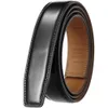 31CM Luxury No Buckle Belt Brand Men High Quality Male Genuine Real Leather Strap ForJeans Mens LY131-3691