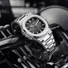 DIDUN marque de luxe montres à Quartz hommes en acier inoxydable bracelet militaire montre casual mode montre-bracelet hommes mâle horloge hommes 210728282L