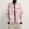 Giacche da uomo stampato da uomo e di mezza età Autumn New Fashion Short Jacket Casual Street Style Coat